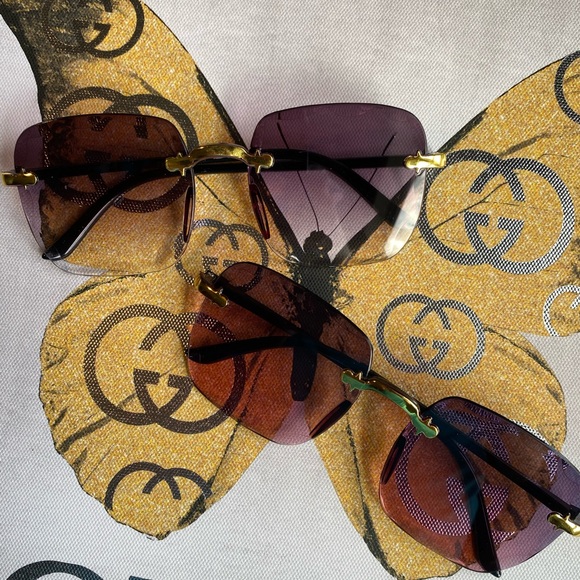 None Accessories - Women's Sunglasses - Black and Gold